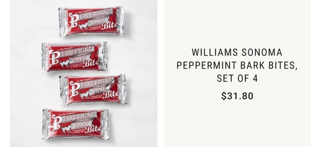 Williams Sonoma Peppermint Bark Bites, Set of 4 - $31.80