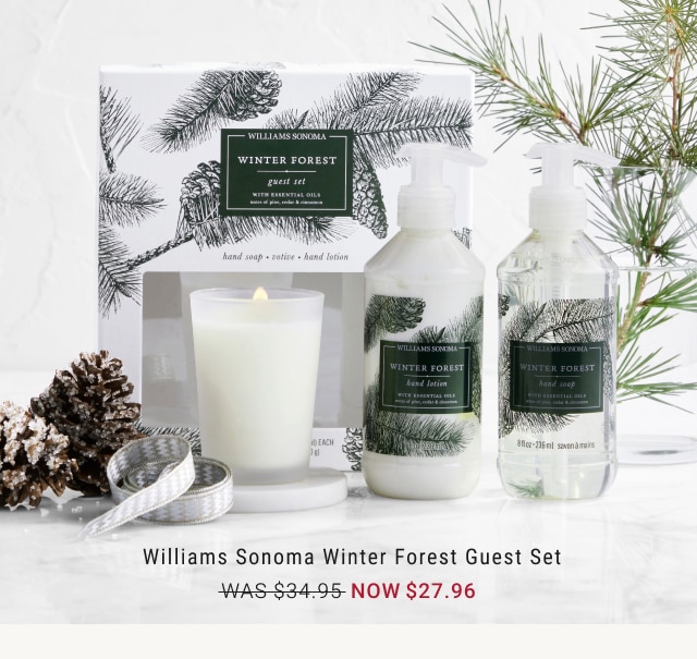  Williams Sonoma Winter Forest Guest Set - Now $27.96