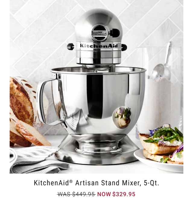 kitchenaid™ artisan stand mixer, 5-qt. - was $449.95 - now $329.95