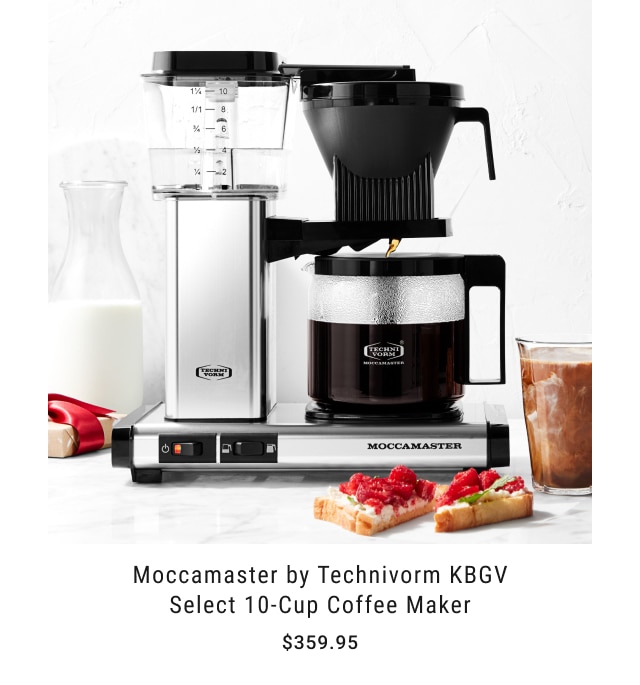 moccamaster by technivorm kbgv select 10-cup coffee maker - $359.95