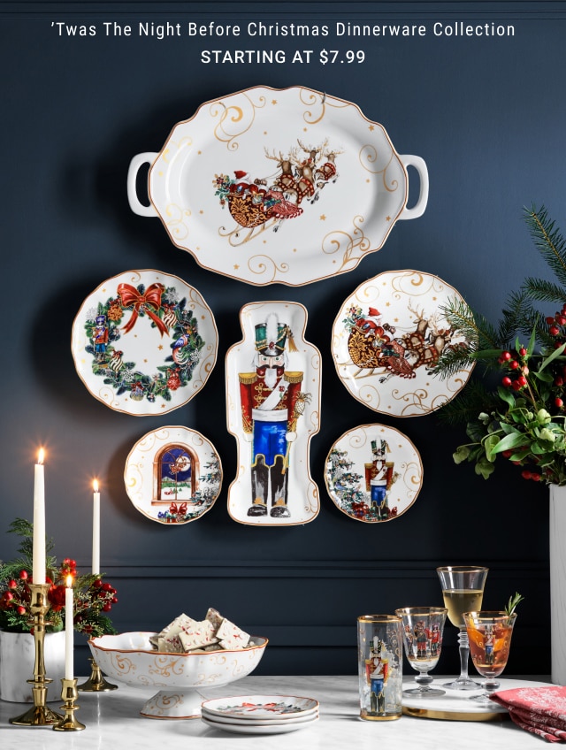 ’Twas The Night Before Christmas Dinnerware Collection - Starting at $7.99