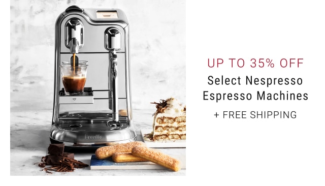 Up to 35% Off Select Nespresso Espresso Machines + Free Shipping