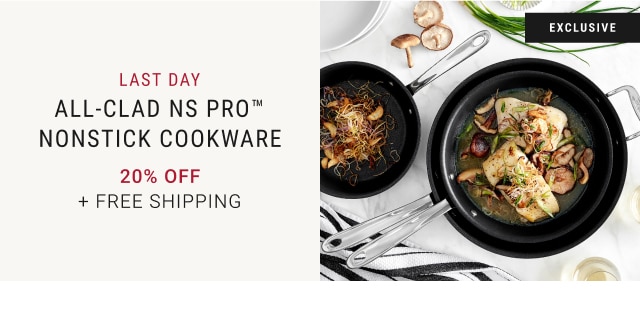 All-Clad NS Pro™ Nonstick Cookware - 20% Off + Free Shipping