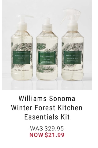 Williams Sonoma Winter Forest Kitchen Essentials Kit - Now $21.99