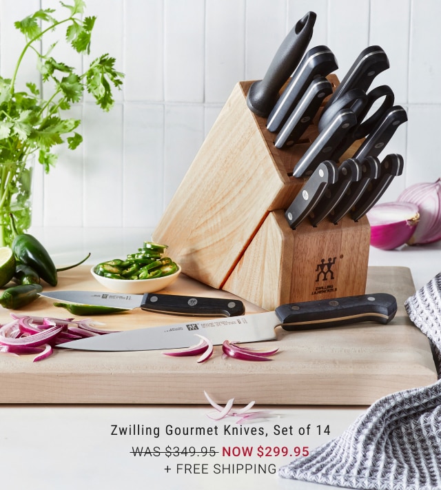 Zwilling Gourmet Knives, Set of 14 - Now $299.95 + Free Shipping