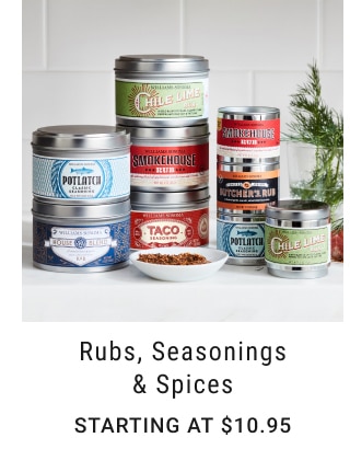 Rubs, Seasonings & Spices - Starting at $10.95