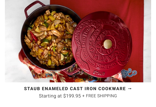 Staub Enameled Cast Iron Cookware - Starting at $199.95 + Free Shipping