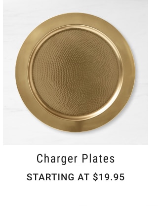 Charger Plates - Starting at $19.95