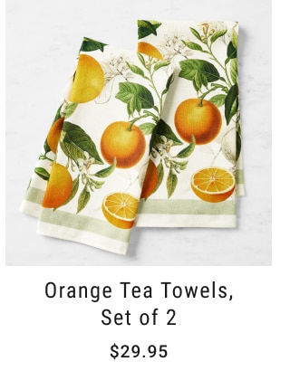 Orange Tea Towels, Set of 2 - $29.95