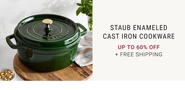 Staub Enameled Cast Iron Cookware - Up to 60% Off + Free Shipping