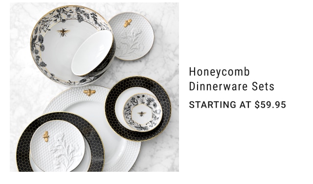 Honeycomb Dinnerware Sets Starting at $59.95