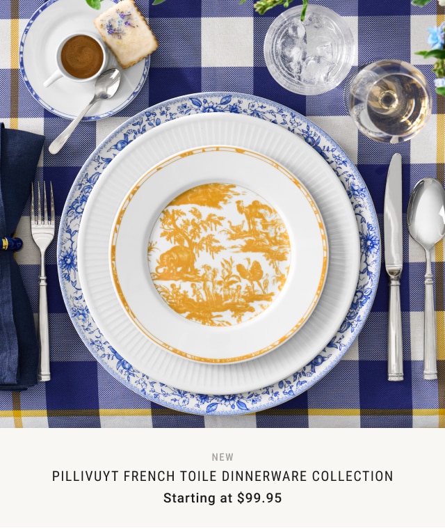 new - PILLIVUYT FRENCH TOILE DINNERWARE COLLECTION Starting at $99.95