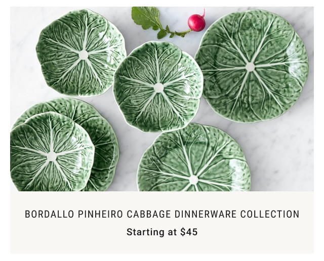 Bordallo Pinheiro Cabbage Dinnerware Collection Starting at $45