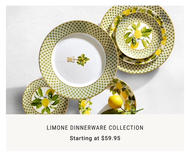 Limone Dinnerware Collection Starting at $59.95