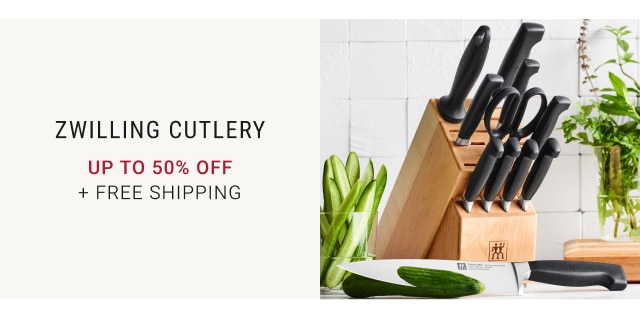 Zwilling Cutlery Up to 50% off + FREE SHIPPING