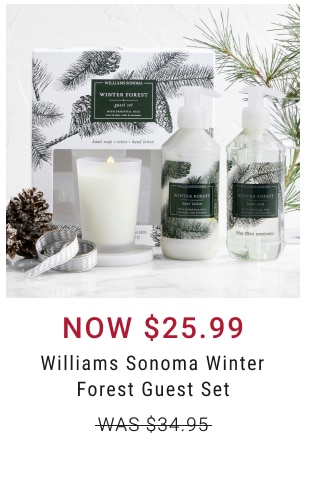 NOW $25.99 Williams Sonoma Winter Forest Guest Set