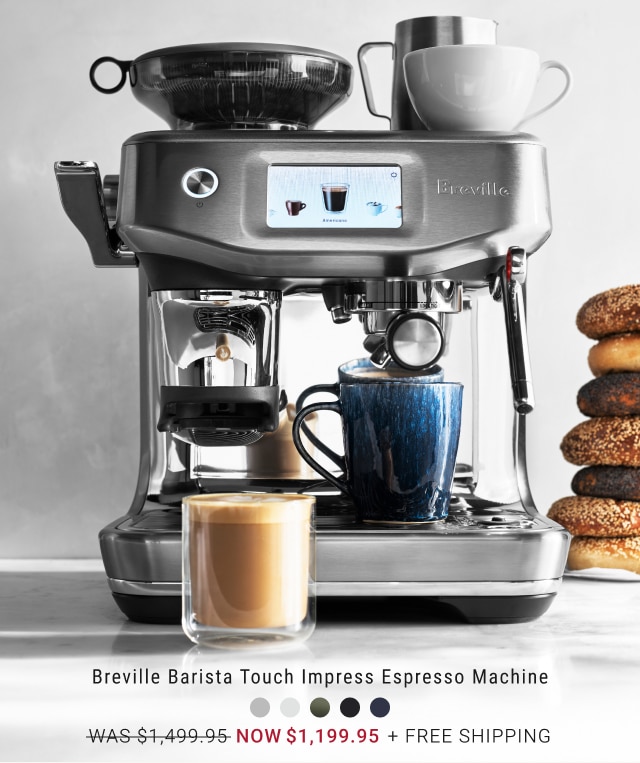 Breville Barista Touch Impress Espresso Machine NOW $1,199.95 + free shipping