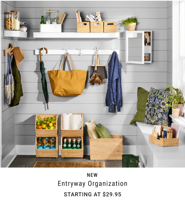 NEW - Entryway Organization Starting at $39.95