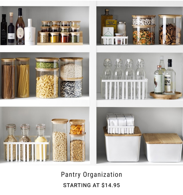 Pantry Organization Starting at $14.95