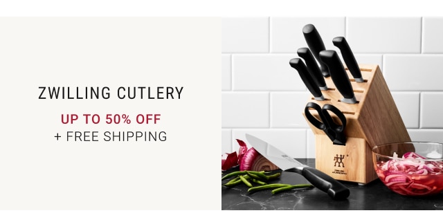 Zwilling Cutlery Up to 50% Off + FREE SHIPPING