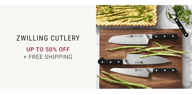 Zwilling Cutlery Up to 50% Off + FREE SHIPPING