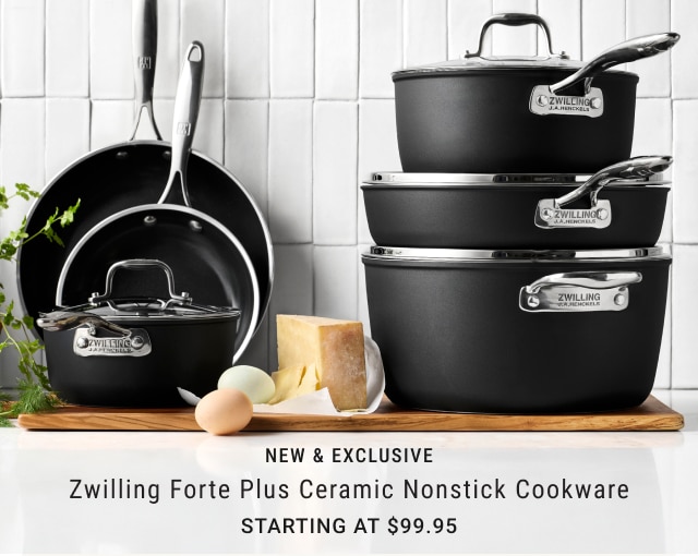 NEW & EXCLUSIVE - Zwilling Forte Plus Ceramic Nonstick Cookware Starting at $99.95 + FREE SHIPPING