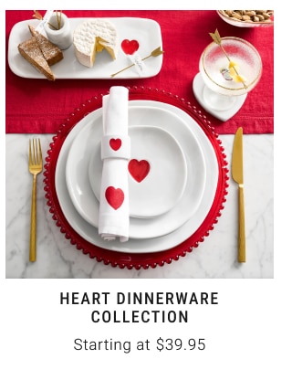 Heart Dinnerware Collection Starting at $39.95