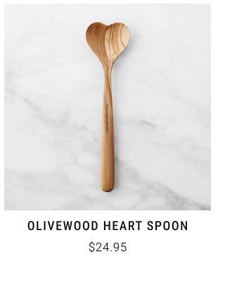 Olivewood Heart Spoon $24.95