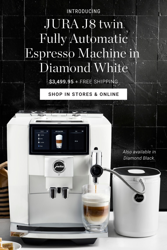 JURA J8 twin Fully Automatic Espresso Machine in Diamond White - $3,499.95 + Free Shipping - Shop In Stores & Online