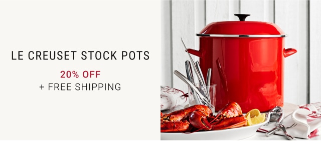 Le Creuset Stock Pots - 20% Off + Free Shipping