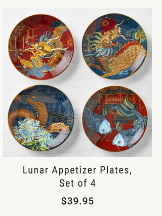 Lunar Appetizer Plates, Set of 4 $39.95