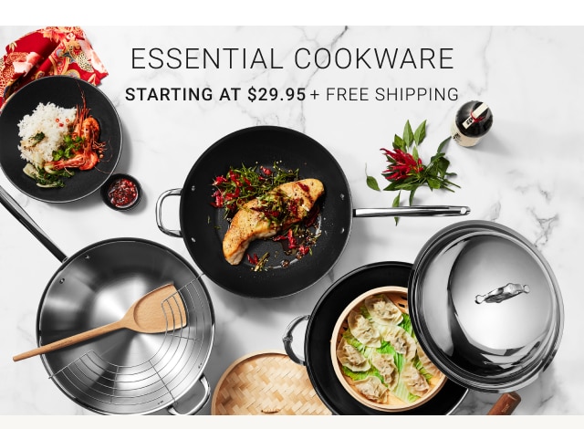 ESSENTIAL COOKWARE Starting at $29.95 + Free Shipping