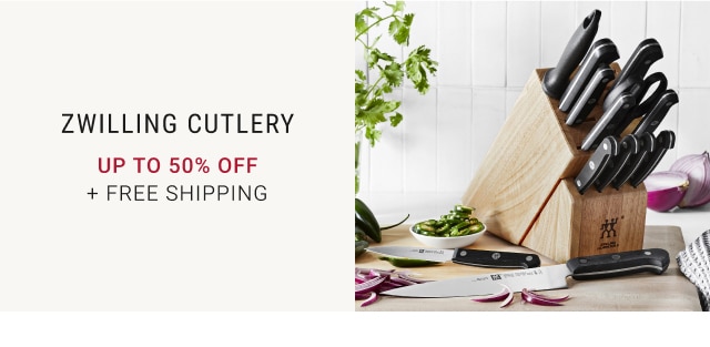 Zwilling Cutlery - Up to 50% Off + Free Shipping