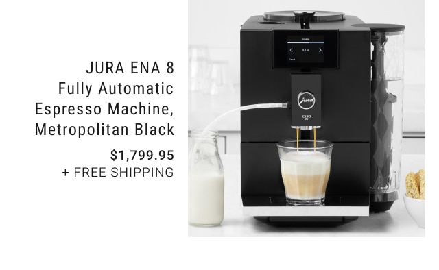 JURA ENA 8 Fully Automatic Espresso Machine, Metropolitan Black - $1,799.95 + Free Shipping