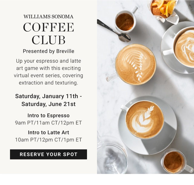 Coffee Club - Reserve Your Spot