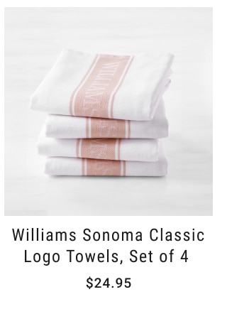 Williams Sonoma Classic Logo Towels, Set of 4  Starting at $24.95