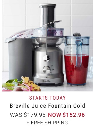 Breville Juice Fountain Cold - Now $152.96 + Free Shipping