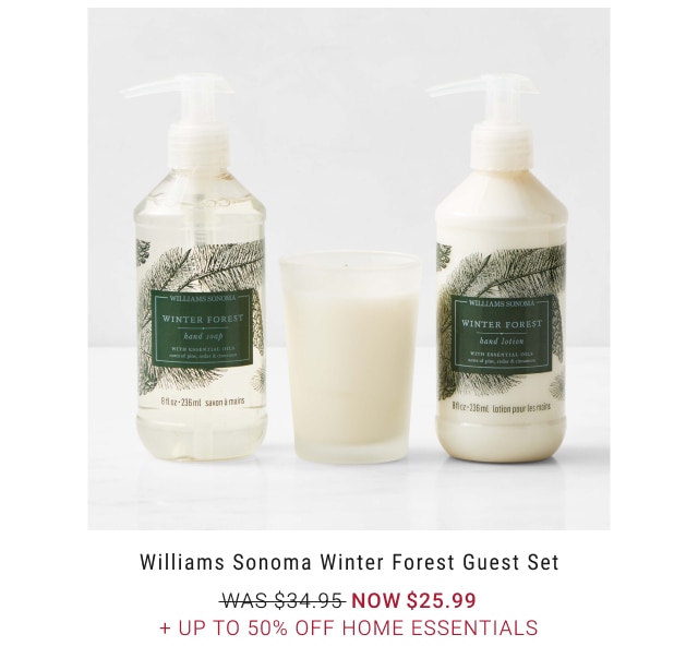 Williams Sonoma Winter Forest Guest Set NOW $25.99 + Up to 50% Off Home Essentials