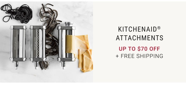 KitchenAid® Attachments Up to $70 Off + FREE SHIPPING