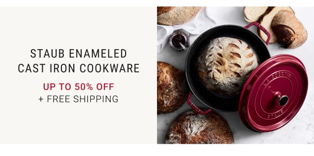 Staub Enameled Cast Iron Cookware Up to 50% Off + FREE SHIPPING