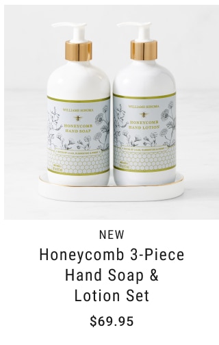 NEW Honeycomb 3-Piece Hand Soap & Lotion Set $69.95