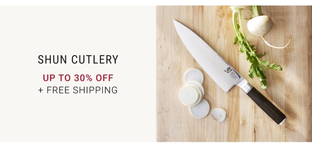 SHUN CUTLERY Up to 30% off + FREE SHIPPING