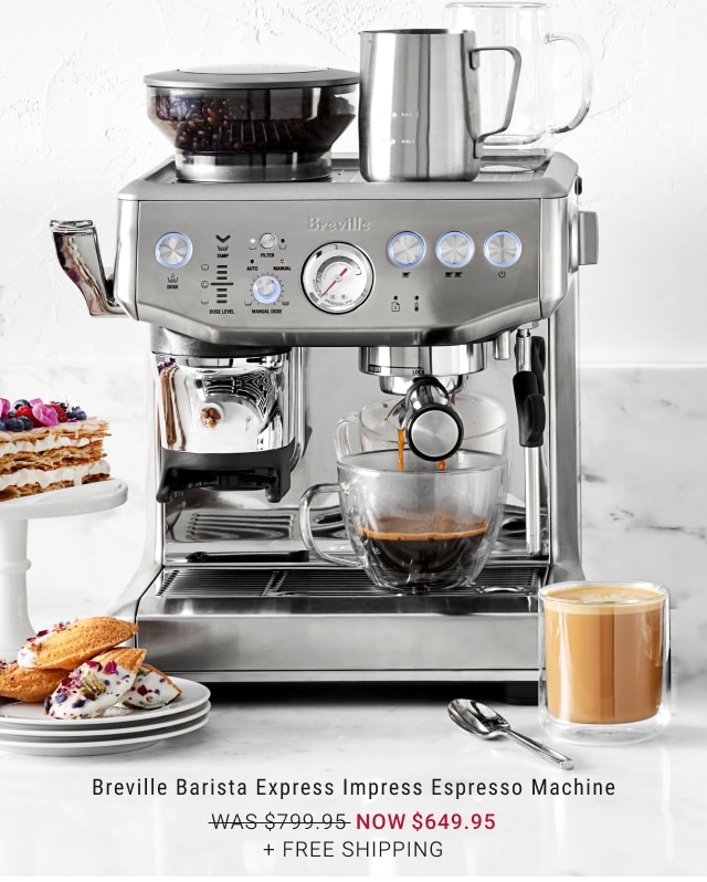 Breville Barista Express Impress Espresso Machine NOW $649.95 + Free Shipping