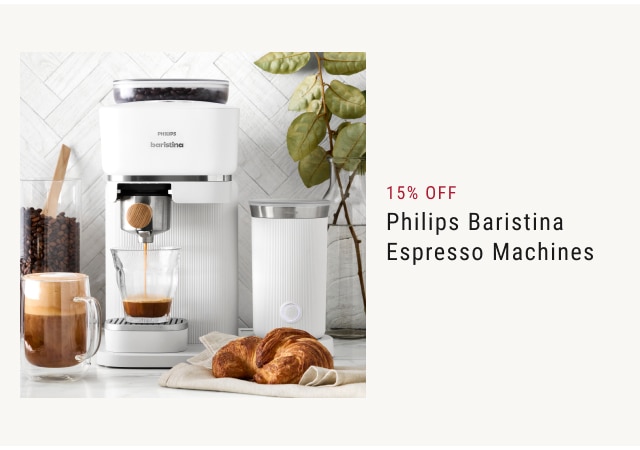 15% off Philips Baristina Espresso Machines