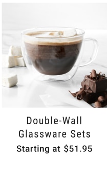 Double-Wall Glassware Sets Starting at $51.95