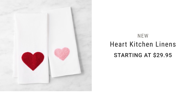 Heart Kitchen Linens - Starting at $29.95