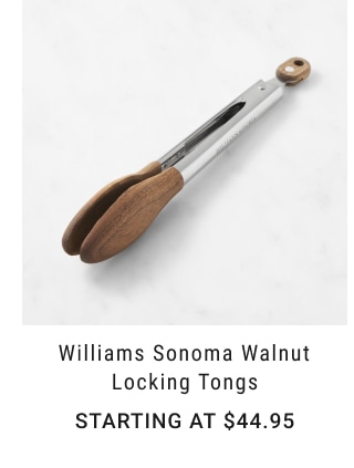 Williams Sonoma Walnut Locking Tongs - Starting at $44.95