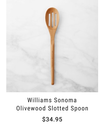 Williams Sonoma Olivewood Slotted Spoon - $34.95