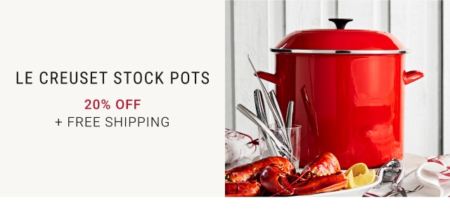 Le Creuset Stock Pots - 20% Off + Free Shipping