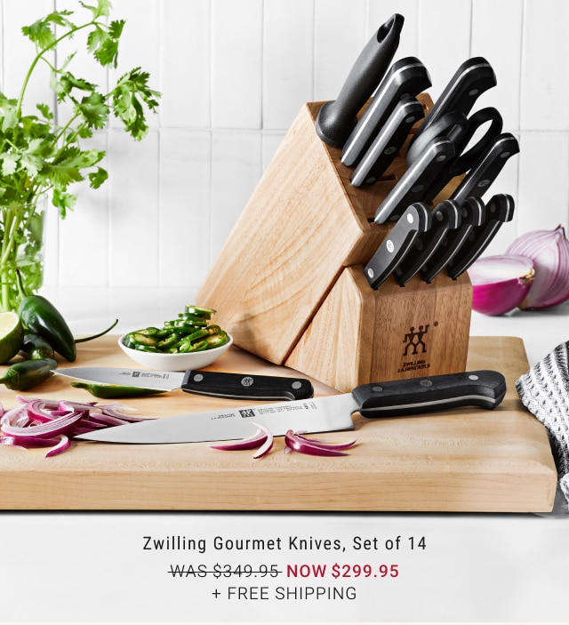 Zwilling Gourmet Knives, Set of 14 NOW $299.95 + Free Shipping